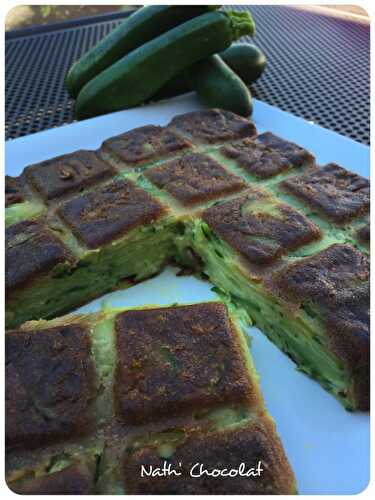 Gâteau invisible courgettes