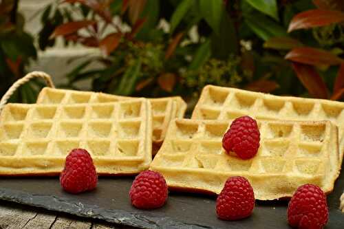 Gaufre au lait d'amande et margarine végétale