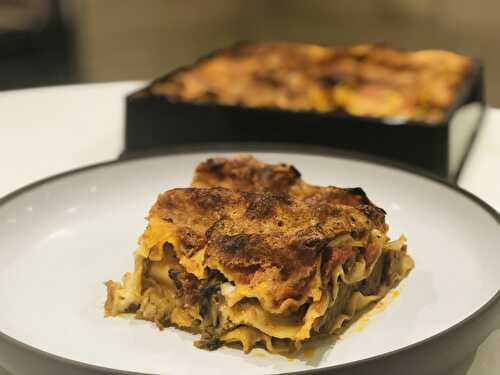 Lasagnes de veau et champignons