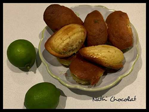 Madeleine mascarpone et citron vert - Nath' Chocolat