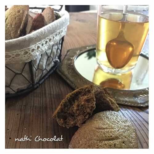 Madeleines au thé Matcha - Nath' Chocolat