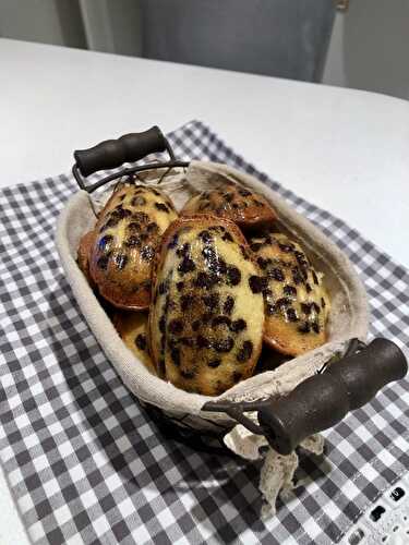 Madeleines aux pépites de chocolat