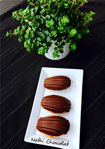Madeleines sur coque en chocolat - Nath' Chocolat