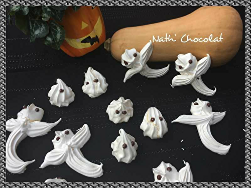 Meringues fantômes d'Halloween  - Nath' Chocolat