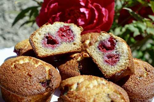 Muffins aux framboises sans lactose et sans gluten