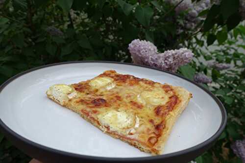 Pizza chèvre et jambon