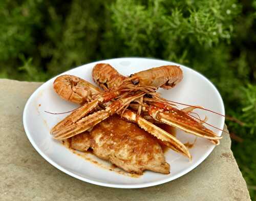 Poulet aux langoustines