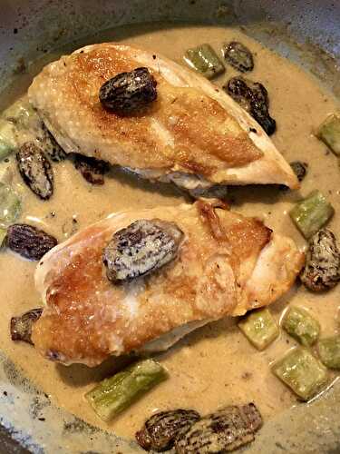 Poulet aux morilles