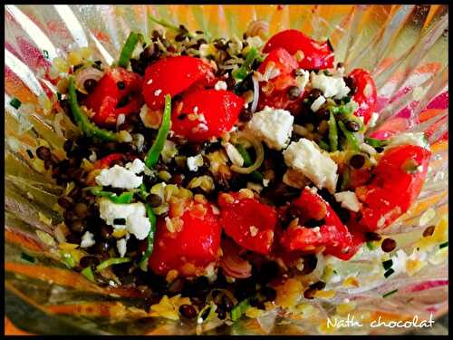 Salade aux deux lentilles