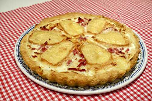 Tarte au maroilles et lardons