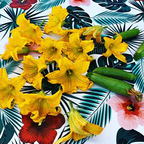 Tempura de fleurs de courgettes