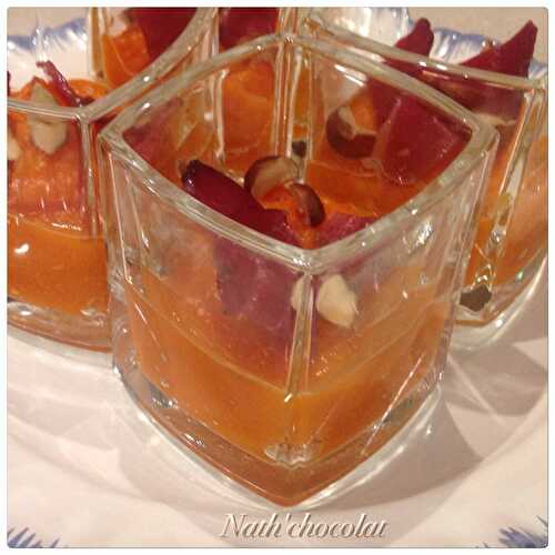 Verrine Butternut, noisettes et lard