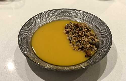 Velouté potimarron et son granola