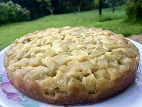 Gateau à la rhubarbe