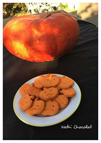 Biscuits citrouille d'Halloween