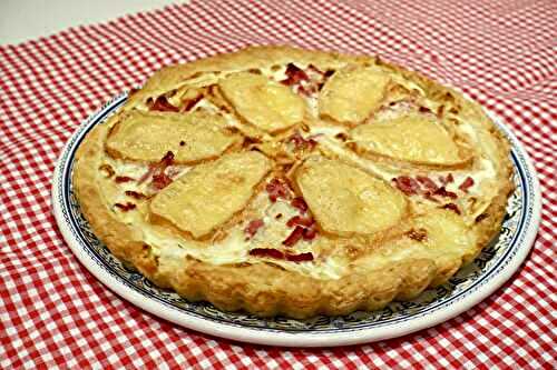 Tarte au maroilles et lardons