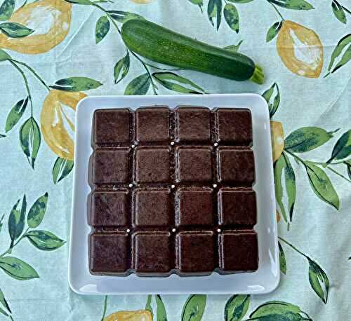 Gâteau chocolat et courgette