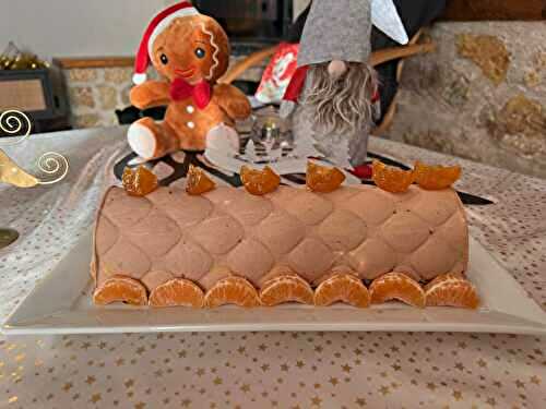 Bûche clémentines et chocolat au lait