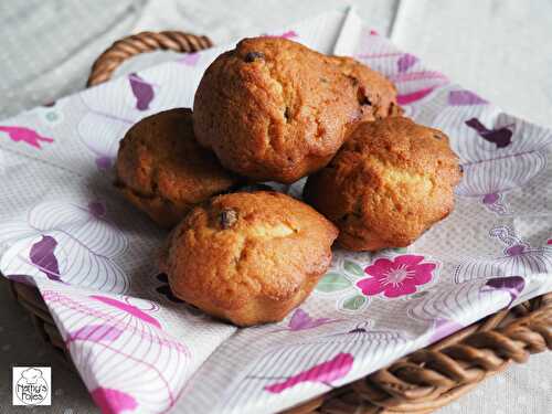 Recette Muffins aux pépites de chocolat sans lactose - Nathy's Folies