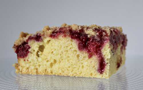 Crumb cake framboise