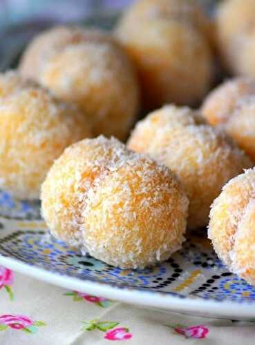 Gâteau Richbond - Boule de noix de coco, confiture