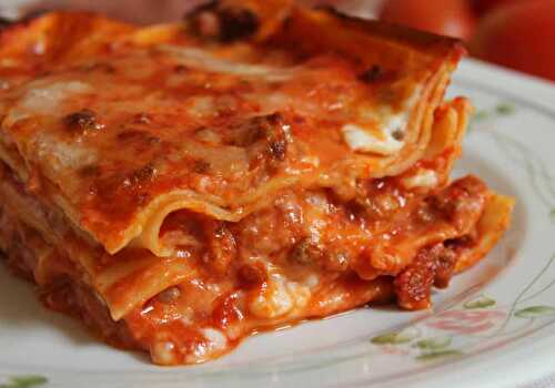 Lasagne al ragù  (à la bolognaise)