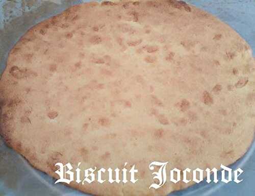 1 Recette facile, Biscuit joconde à la poudre d'amandes