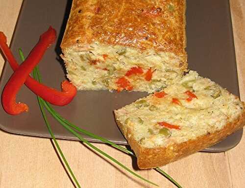 1 Recette facile, Cake au thon, au poivron et aux crevettes