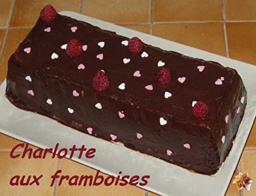 1 Recette facile, Charlotte à la framboise et au chocolat