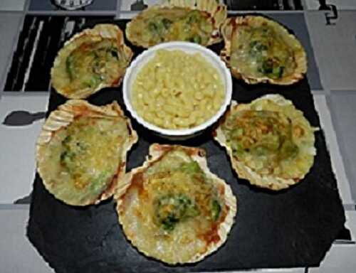 1 Recette facile, Coquilles de cabillaud et de brocoli