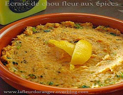 1 Recette facile, Écrasé de Chou-Fleur aux épices