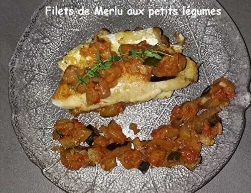 1 Recette facile, Filets de Merlu aux légumes du soleil