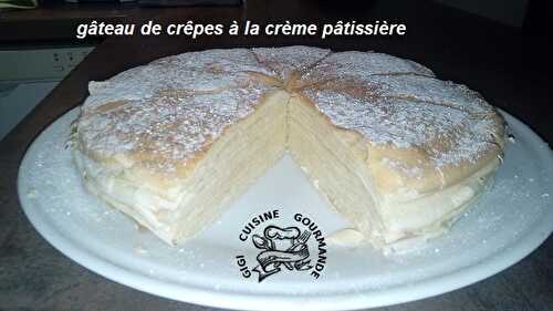 1 Recette facile, Gâteau de crêpes à la crème pâtissière