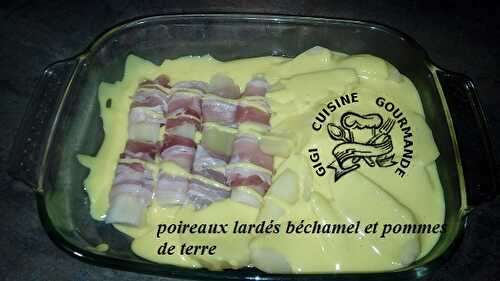 1 Recette facile, Gratin de poireaux-pommes de terre au lard