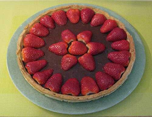 1 Recette facile, la tarte à la fraise et aux 3 chocolats