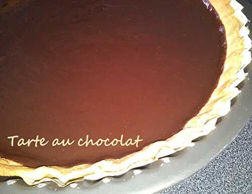 1 Recette facile, la tarte sablée aux chocolats noir et lait