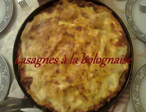 1 Recette facile, Lasagnes à la sauce bolognaise
