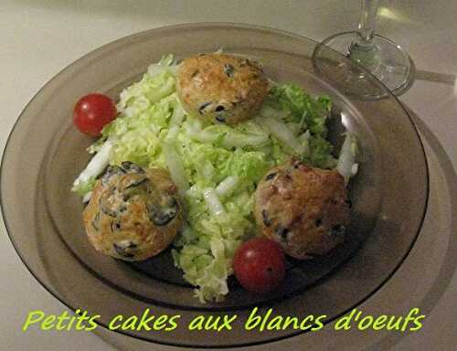 1 Recette facile, les cakes de blanc d'oeuf lardons-olives