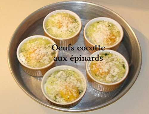 1 Recette facile, les oeufs cocotte aux épinards frais