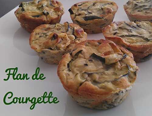 1 Recette facile, les petits flans aux courgettes