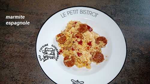 1 Recette facile, Marmite espagnole aux poivrons et chorizo