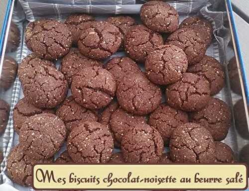 1 recette facile, Mes petits sablés au chocolat au beurre salé