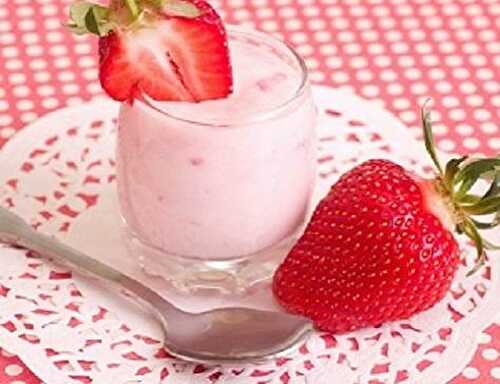 1 Recette facile, Mousse glacée aux fraises