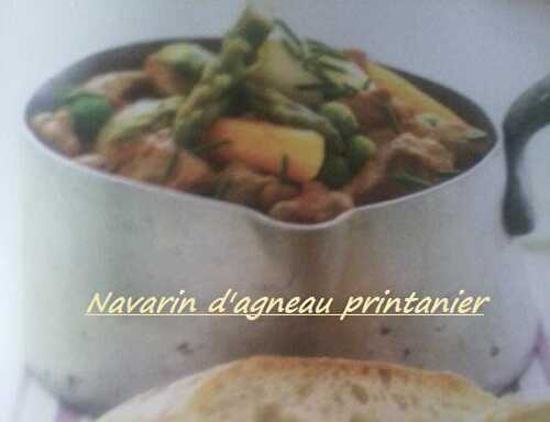 1 Recette facile, Navarin d'agneau aux légumes primeurs