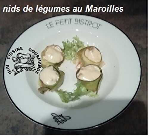 1 Recette facile, Nids de courgettes à la crème de Maroilles