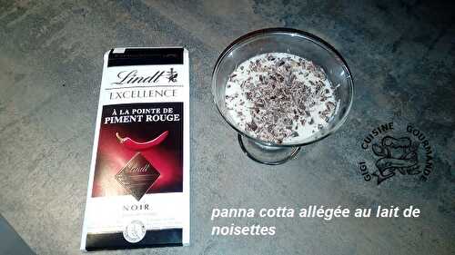 1 Recette facile, Panna cotta légère à la noisette