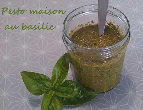 1 Recette facile, Pesto au basilic du jardin