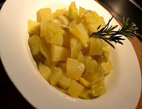 1 Recette facile, Poireaux et pommes de terre au romarin