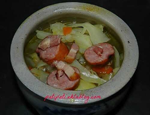 1 Recette facile, Potée au chou à la saucisse