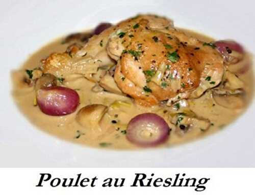 1 Recette facile, Poulet à la crème au riesling